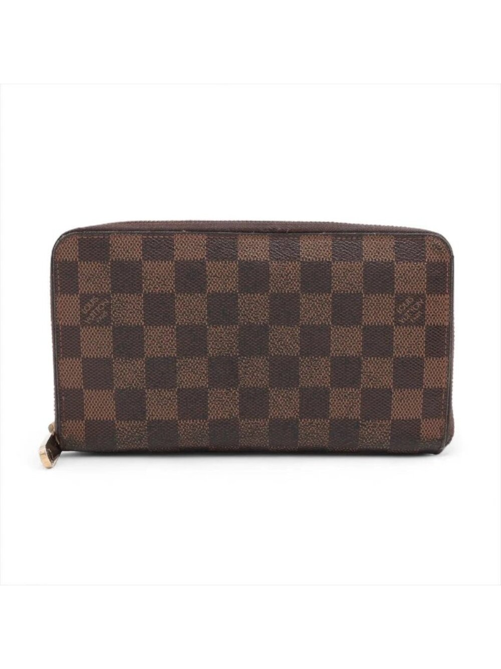 Louis Vuitton Damier Zippy Organizer Leather Wallet Zip Around